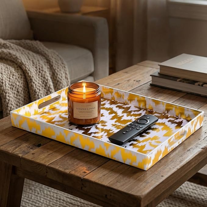 Decorative Serving Tray with Handles - Image 3