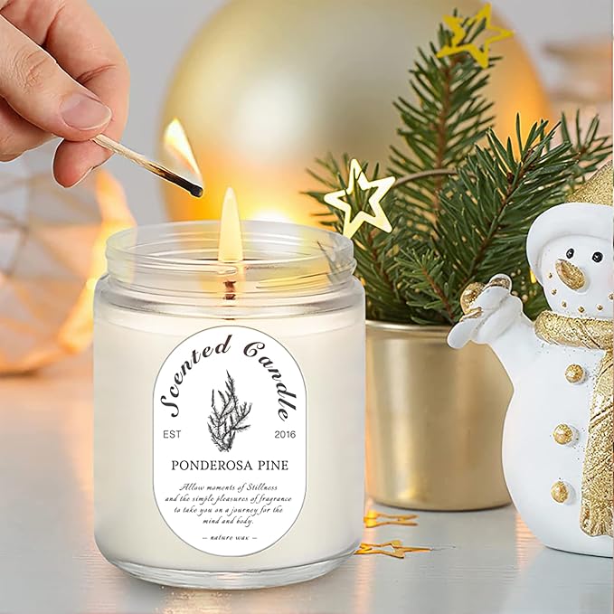 Scented Candles Gift Set, 4 Pack 7 oz Soy Wax Candles - Image 4
