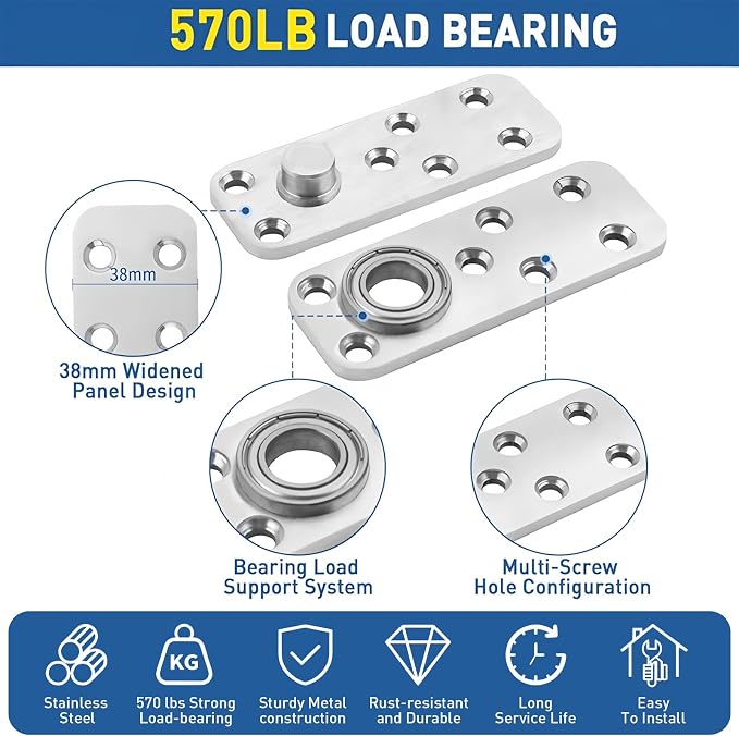 Heavy Duty Pivot Hinge Hidden Door Hinge - Image 3