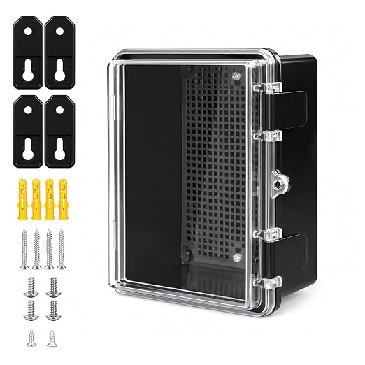 LeMotech Junction Box IP67 Waterproof Electrical Box ABS Plastic Hinged Shell by LeMotech