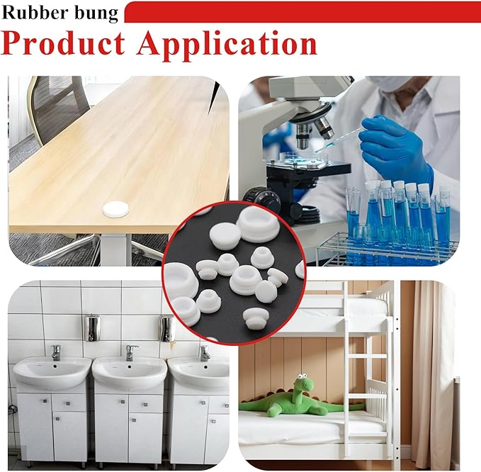 Tnisesm 80PCS Silicone Plug Rubber Plugs - Image 5