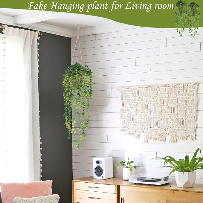 2 Pack Artificial Hanging Plants - Image 7