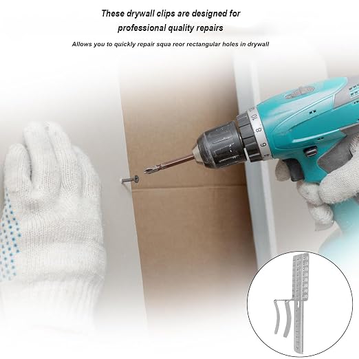 20 Pack Drywall Repair Clips, Easy Drywall Repair Kit, Stainless Steel Wall - Image 5