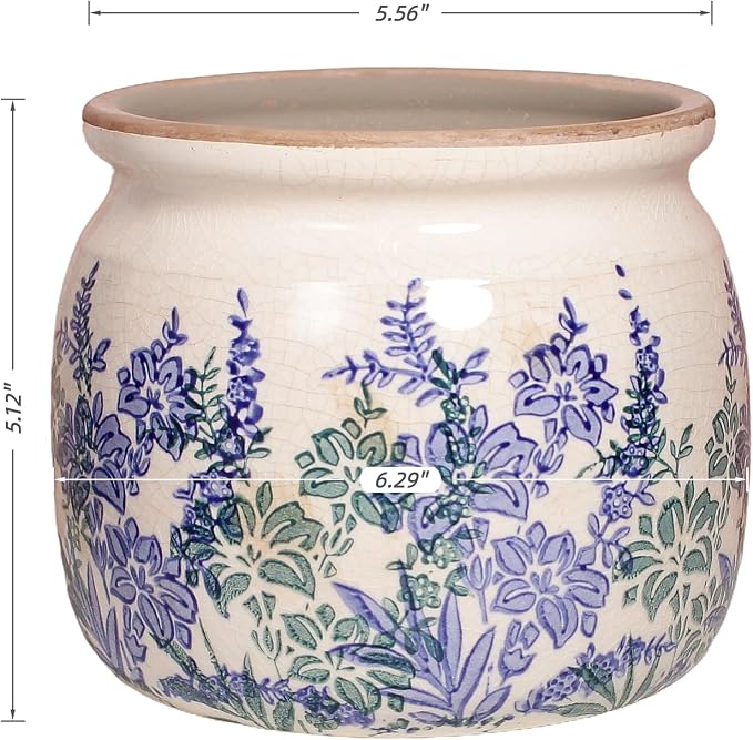 Xiaan Jiaju Pots for Plants, Ceramic Planters for Indoor/Outdoor Plants | 6.29" - Image 3