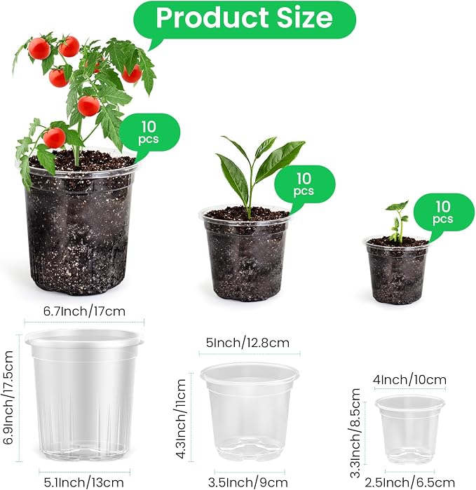 Bluepro Clear Nursery Pots - Image 2