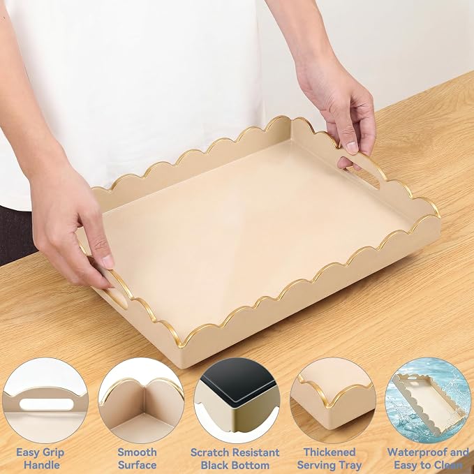 AGIOTA Coffee Table Trays for Living Room Serving Tray - Image 4