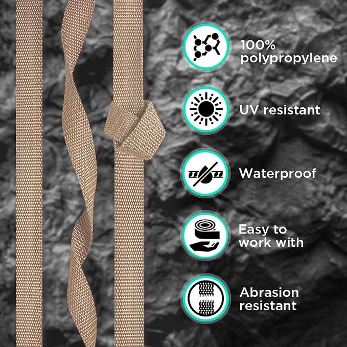 Webbing Strap, 3/4" to 2", 10-50 Yds, EDC gear, backpack repair and pet dog - Image 3