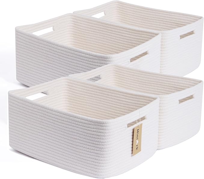 MiniArk Large Storage Baskets for Organizing, Baby Nursery, Toy Bins Box by MiniArkStorageBasketsHome