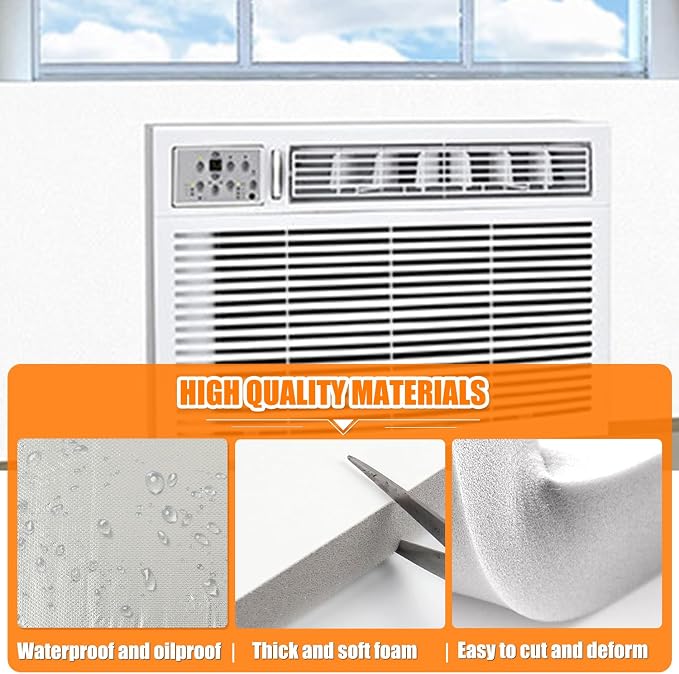 Window Air Conditioner Insulated Foam Panels, Hot air Stop | Side Insulated - Image 3