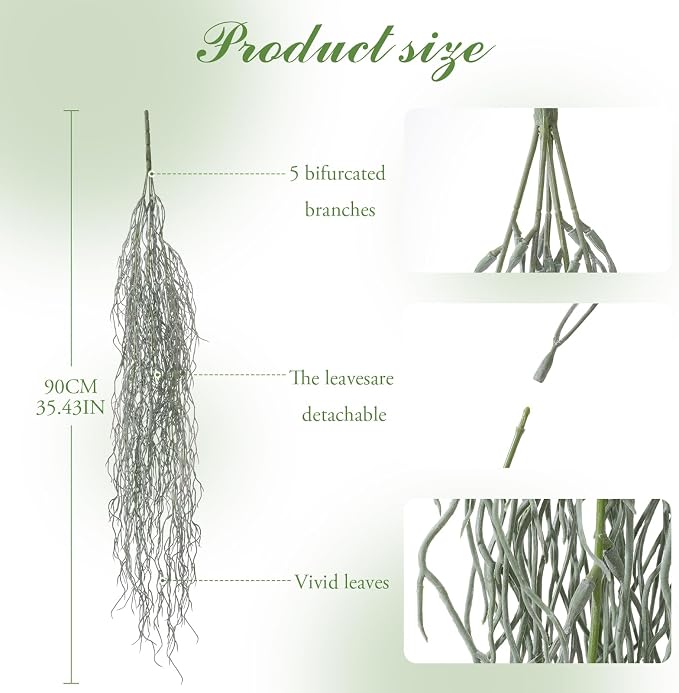 4 Pcs Fake Hanging Plants - Image 3