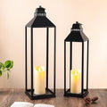 Large Lanterns Decorative Outdoor Indoor, Glass Free by MATAHUMbeyourbetterchoice