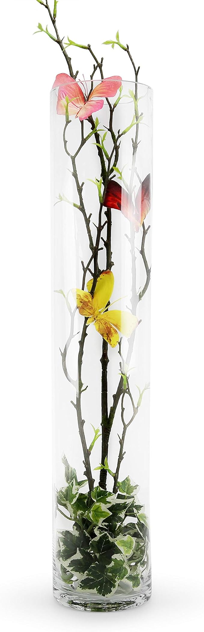 WGVI Quality Thick Weighted Tall Clear Cylinder Glass Vases, Flower Arrangement - Image 7
