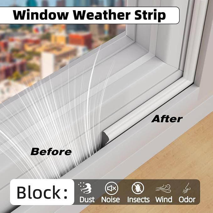 2Pcs×196" Wedge Weather Stripping Door Seal - Image 4