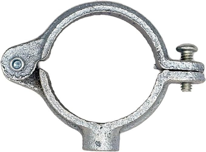 2-1/2" NPS Hinged Split Ring Pipe Hanger, Pre Galvanized, 1/2" Rod Fitting - Image 6