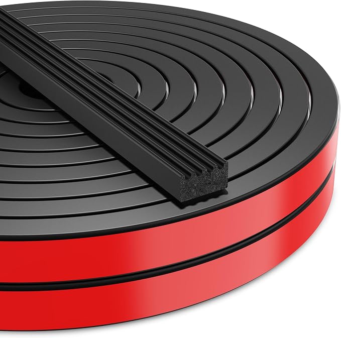 UIOCSSC 26Ft EPDM Rubber Weather Stripping Foam RV Door Seal Self-Adhesive by UIOCSSC
