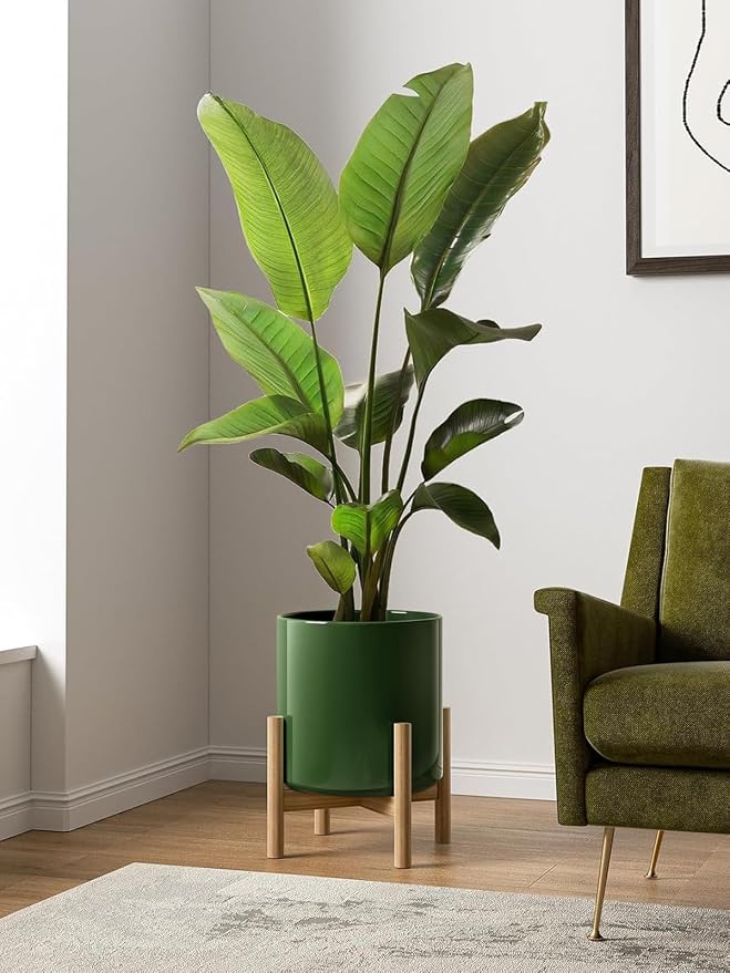 LE TAUCI 12 Inch Pot for Plants, Ceramic Planters for Indoor Plants, - Image 6