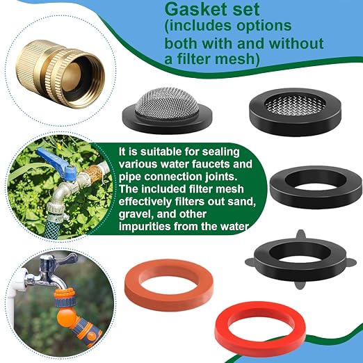 37 Sizes 1075Pcs 3-in-1 Home Universal Rubber Washers Assortment Kit Faucet - Image 6