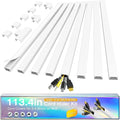 Cord Hider Kit, 113.4in Cord Covers by Wuitaouy