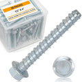 Hicarer 80 Pack 1/2 x 4 Inch Concrete Screws Galvanized by Hicarer