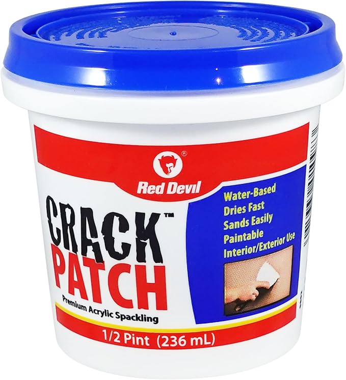 Red Devil 0802 Crack Patch Premium Acrylic Spackling, 1/2 Pint by RedDevil