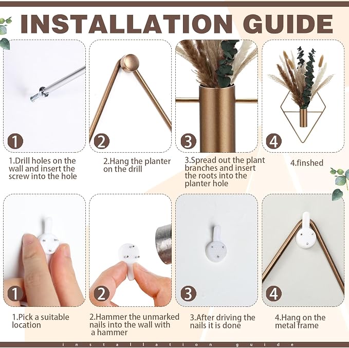 Jexine 8 Pcs Hanging Planters - Image 3