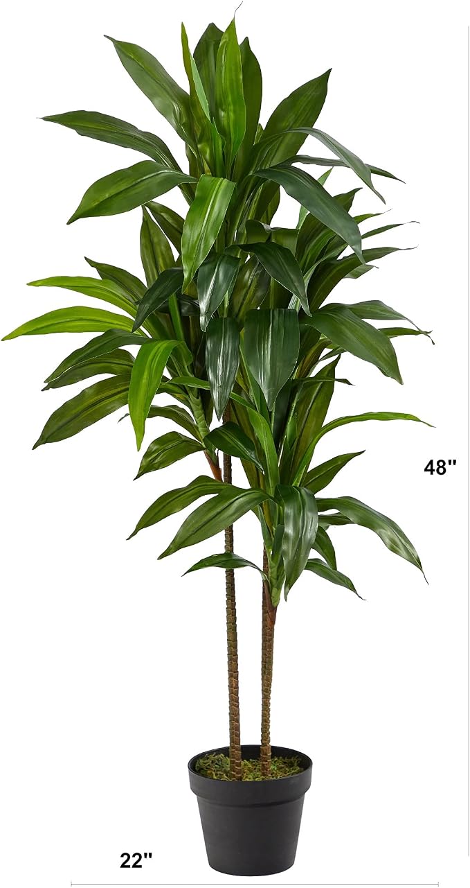 Nearly Natural 48 in Artificial Dracaena Real Touch Plant - Image 3
