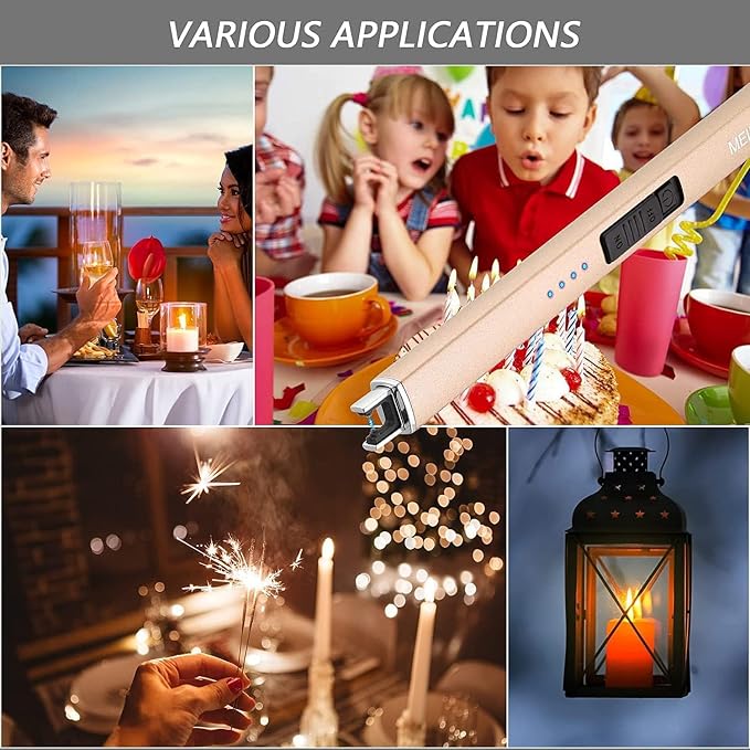 2 Pack Electric Candle Lighter, Christmas Stocking Stuffers Gifts - Image 7