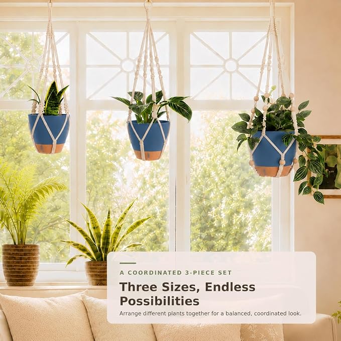 3 Set Self Watering Hanging Planter - Image 7
