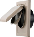 NO-PEST VENT Dual Door Dryer Vent Cover 4 Inch Outdoor, Made in USA, Highest by No-PestVent