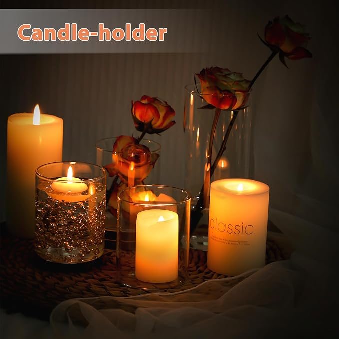UPBUD 4 Inch Glass Cylinder Vases - Image 5