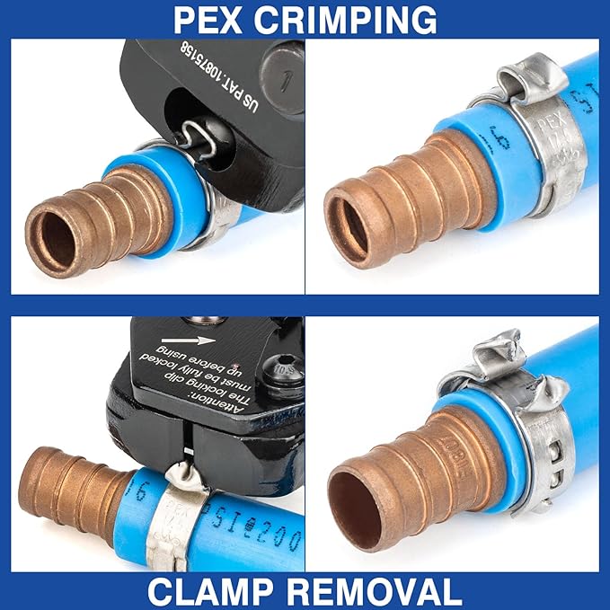 iCrimp PEX Crimping Tool Kit for 3/8-in, 1-in PEX Clamp Cinch & Removal - Image 6