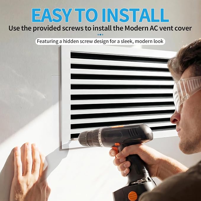 30x20 Modern AC Vent Cover, Decorative Air Vent Register Grille - Image 4