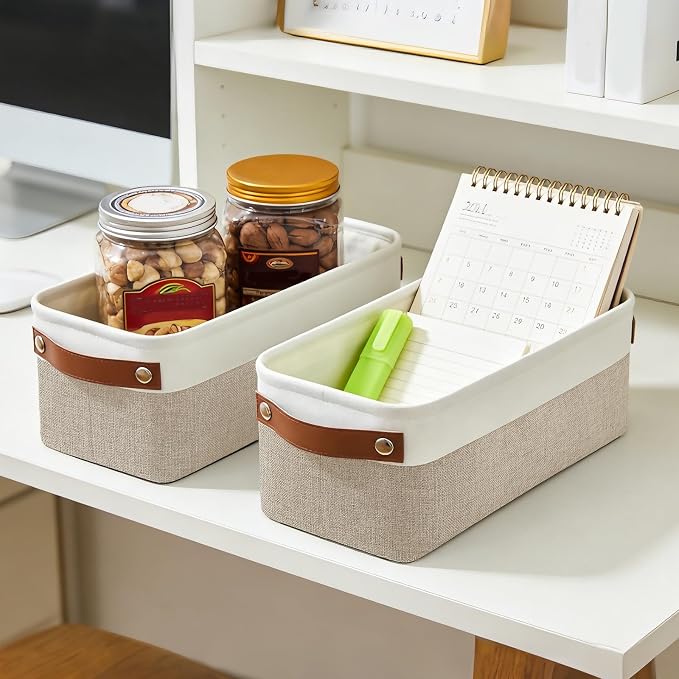 Small Fabric Storage Baskets, Decorative Basket - Image 6