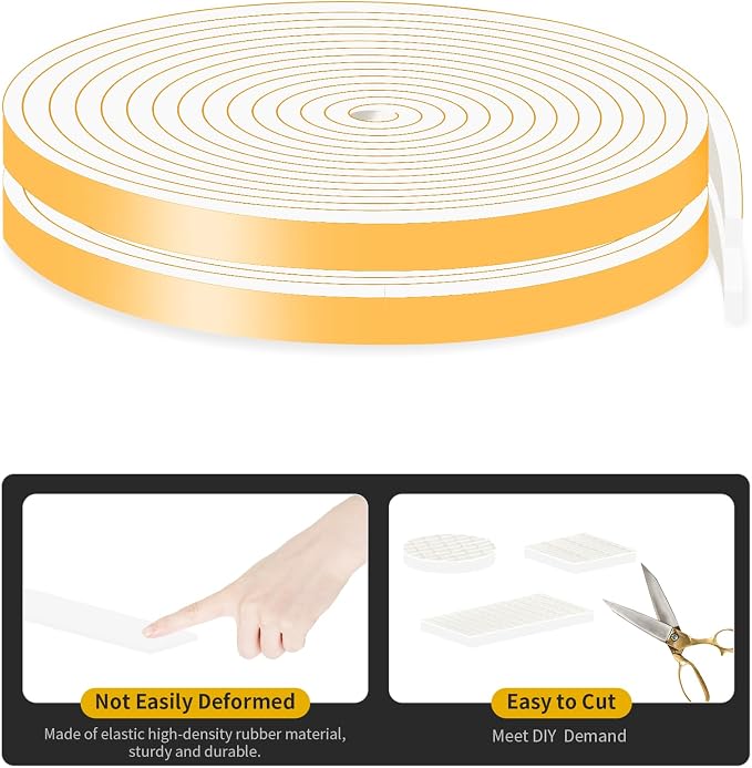 Weather Stripping Door Seal, High Density CR, 1/4 in X 1/16 in x 66Ft | Air - Image 4