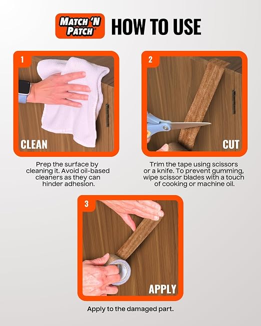 MATCH 'N PATCH Wood Grain Repair Tape - Image 5