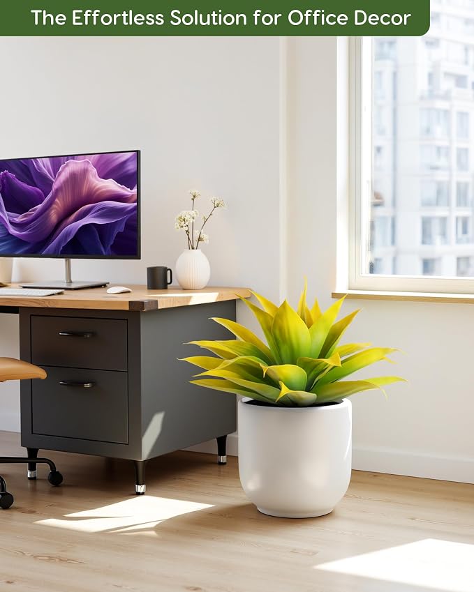 Velener Artificial Agave Fake Plants, Unpotted Faux Agave Plant - Image 9