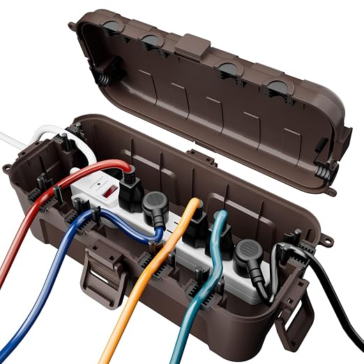 RESTMO Outdoor Electrical Box Waterproof, Extension Cord Cover | IP54 by Restmo