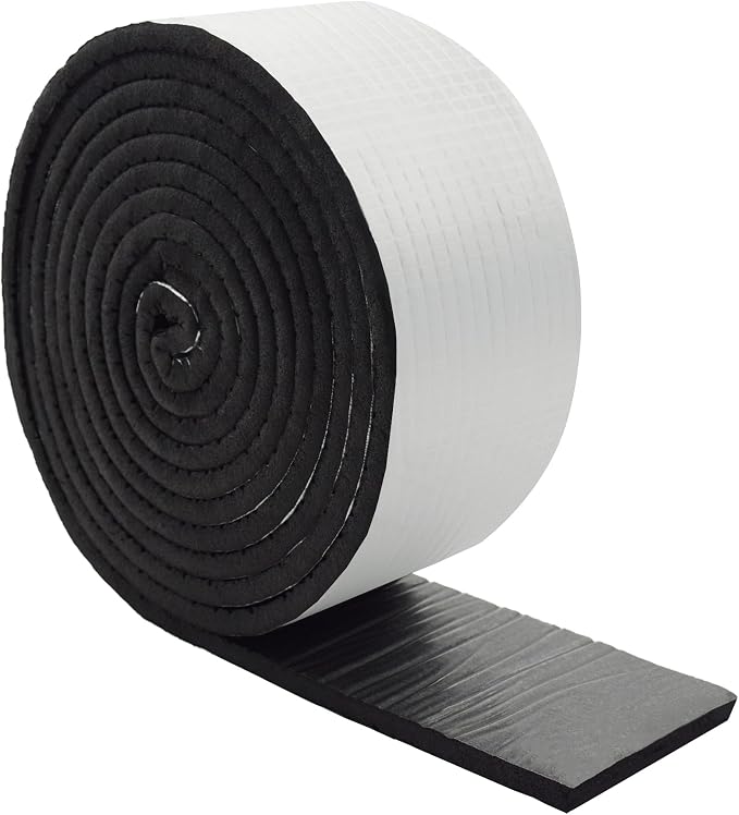 DOBTIM Foam Foil Pipe Insulation Wrap, Reflective Foil Insulation Tape Self by DOBTIM