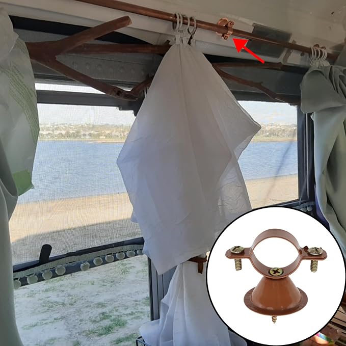 10pcs 1" Hanging Pipe Clamps Metal Pipe Supports Bell Hangers | 1" Cable Holders - Image 5