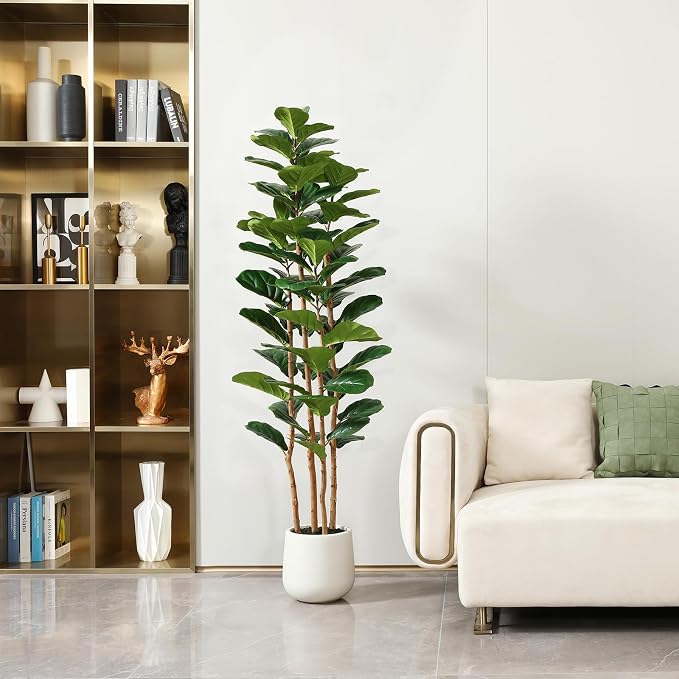 6FT Artificial Fiddle Leaf Fig Tree - Image 2