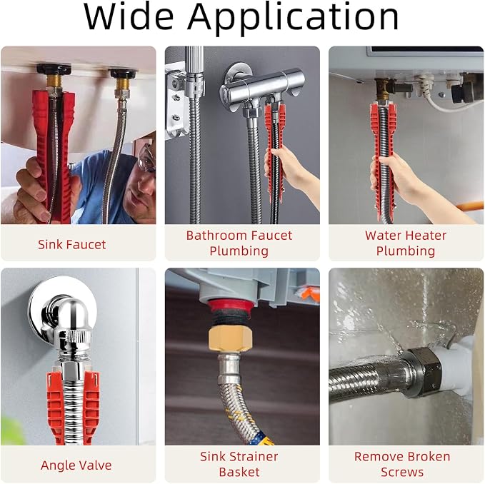 8 in 1 Multifunctional Sink Bathroom Wrench, Plumbing Tool - Image 2