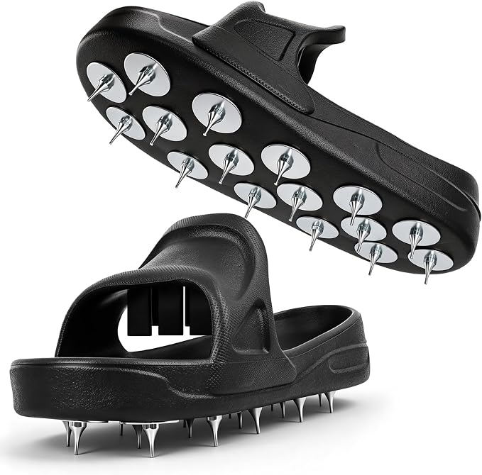 Epoxy Spike Shoes for Flooring, US Large Size | Sharp Spiked Shoes for Resinous by TypeGearHub