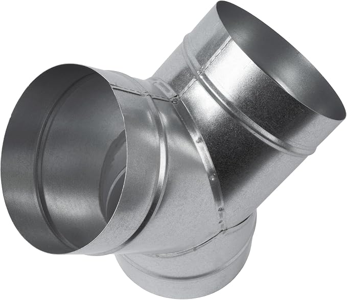 45° Degree Ø6 x 6 x 6 Inch Y Shape Duct Splitter - Image 9