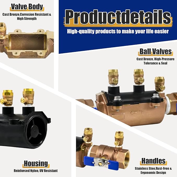 1-350 1" Double Check Backflow Preventer - Image 3