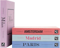 4 Pcs Decorative Books | Faux Pastel Coffee Table & Shelf Decor | Soft Muted by PROBENEX-Elevateyourhomedecor