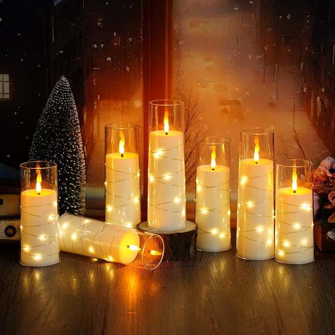 Flameless LED Candles with Timer 24 Pc Flickering Flameless Candles - Image 6