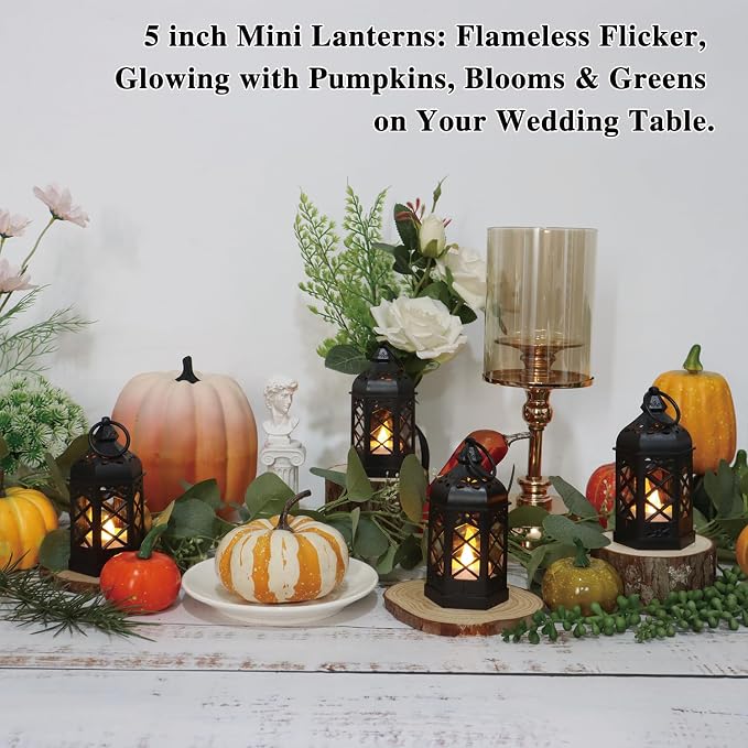 LLQ Mini Lantern with Flickering LED Candle - Image 4