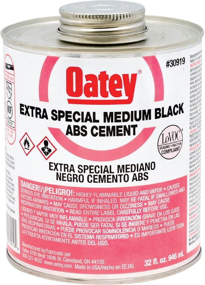 Oatey 30919 ABS Extra Special Cement, 32 oz by Oatey
