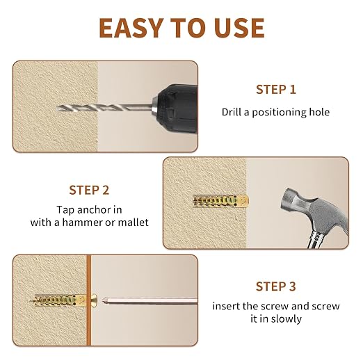 30 Packs Heavy Duty Hollow Wall Anchors - Image 4