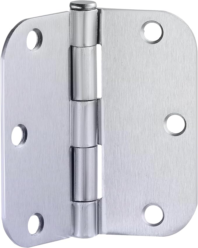 Design House Interior Door Hinge, Brushed Chrome | 5/8" Radius, Traditional - Image 4